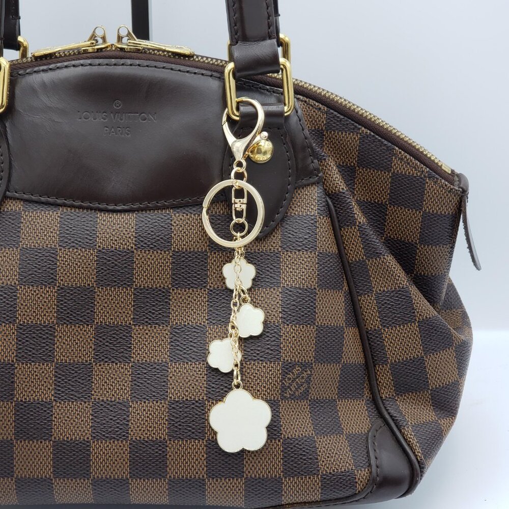 Louis Vuitton Gold Lock & Key 🔑 Authentic LV Unbranded Flower Keychain Charm - Picture 15 of 16